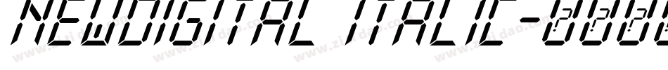 NewDigital Italic字体转换